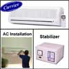 Carrier 1.5ton Split AC+ 4KVA Stabilizer + Installation - Click here to View more details about this Product